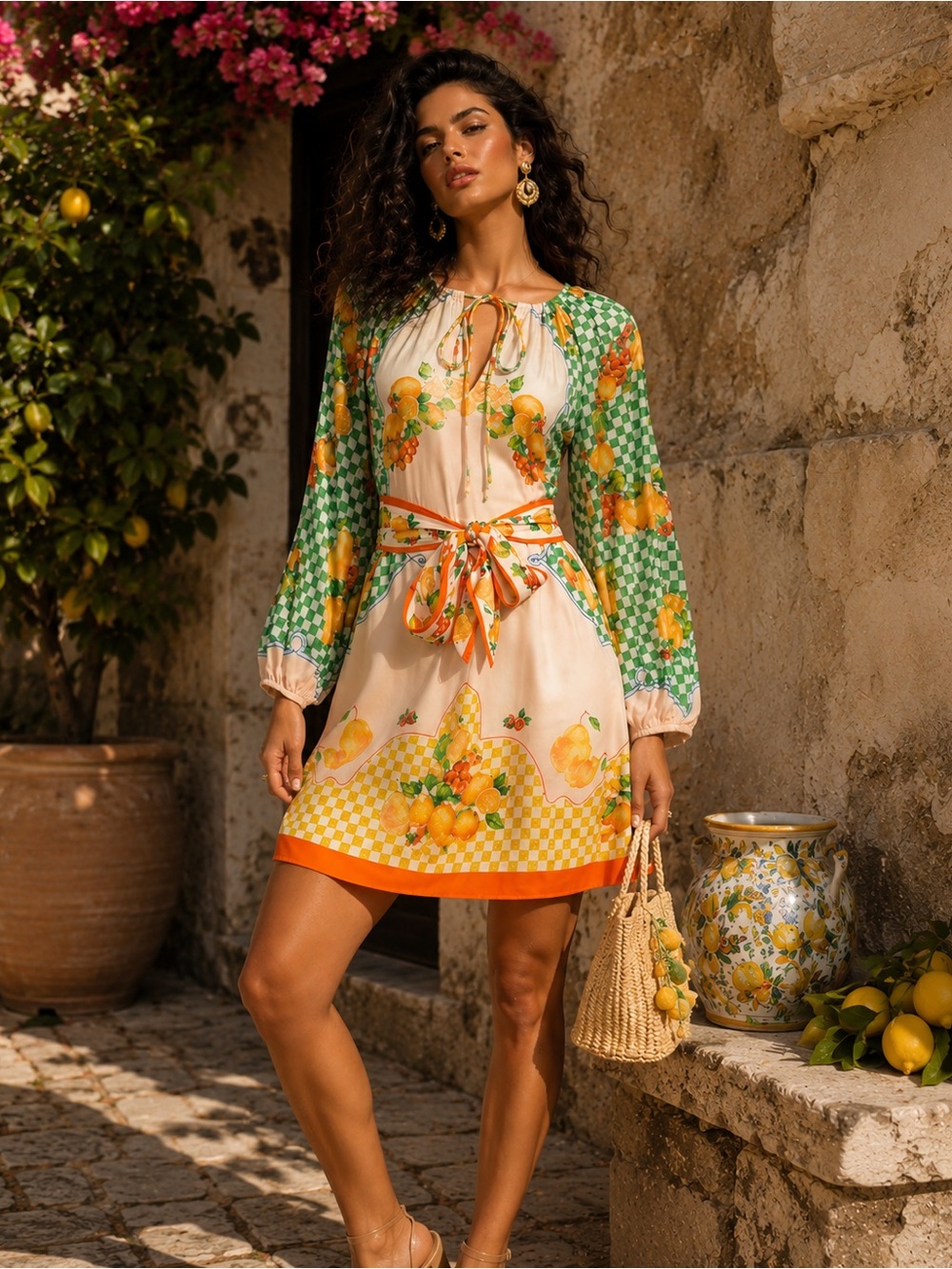 Antonio Melani Floral Mini Dress Belted | Viscose S, M, L